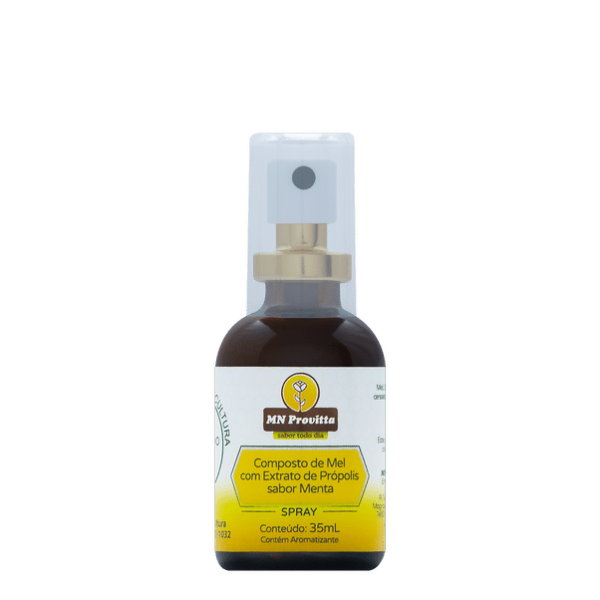 Spray 'MN Provitta - Mint' - Compound of Honey and Green Propolis Extract for Natural Throat Relief