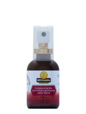 Spray 'MN Provitta - Pomegranate' - Compound of Honey and Green Propolis Extract for Natural Throat Relief