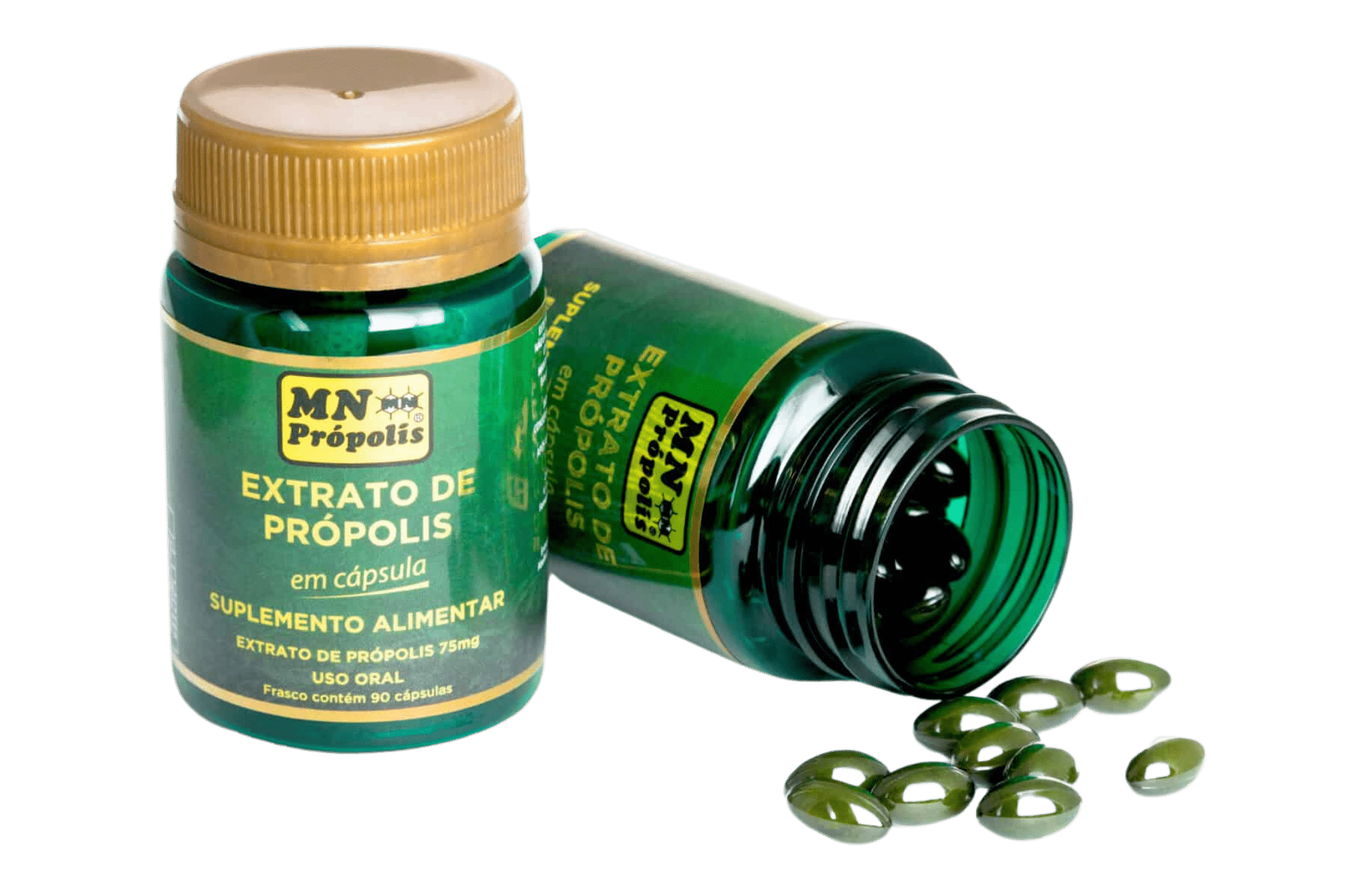 Green Propolis Extract in Capsules 250mg - Practical Daily-Dosage of Immunity